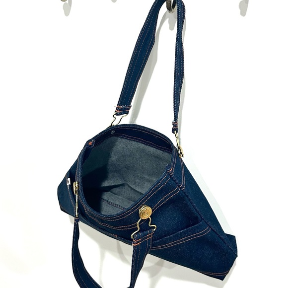 Big Bud Press Overall Handbag in Raw Blue Denim - Picture 3 of 5
